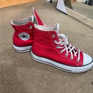 Converse Red platform High-Tops